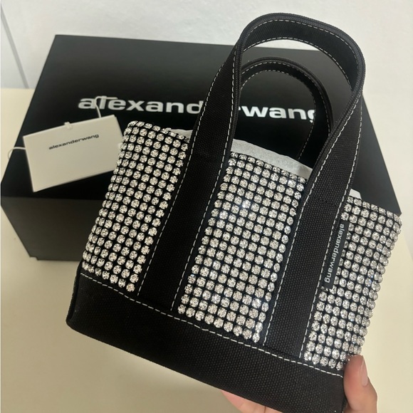 ALEXANDER WANG MINI CRUISER TOTE BAG IN CRYSTALS - Picture 1 of 3